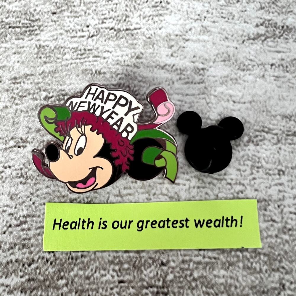 Disney Pin Minnie Mouse Happy New Year